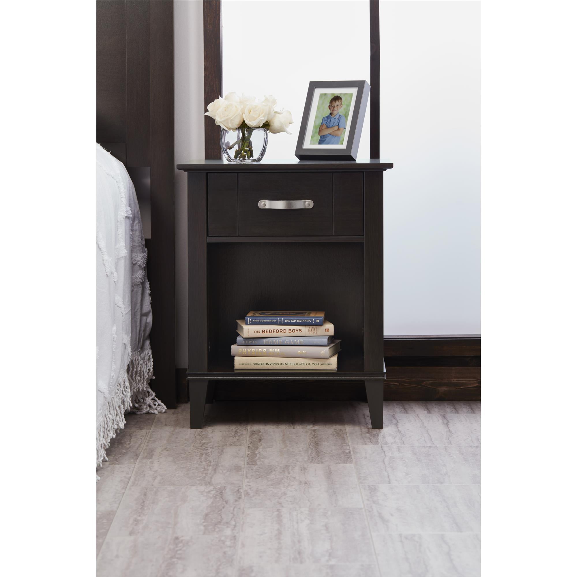 Ameriwood Home Quinn Nightstand, Espresso