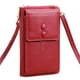 thumbnail image 1 of Bolso crossbody del tirón simple de la cartera de la PU de las señoras de la moda del bolso del teléfono móvil, 1 of 5