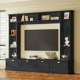 4 In 1 Wall Unit Entertainment Center for TVs Up To 78", Modern Large