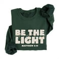 thumbnail image 5 of Be The Light Sweatshirt – Christian Christmas Sweater, Religious Bible Verse Holiday Pullover, Faith-Based Gift for Men & Women, 5 of 7