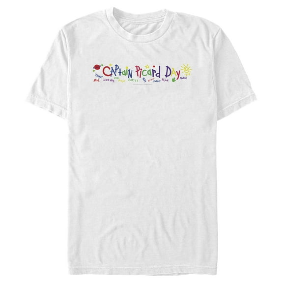 Men's Star Trek: Picard Captain Picard Day  Graphic Tee White Large