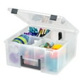 thumbnail image 3 of IRIS USA, Divided Craft Bin, 2 Pack, Clear, 3 of 9