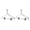 Silver, variant on YBM Home Quality Acrylic Clear Hangers with Clips for Wardrobe, Gold, 4115-1