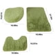 thumbnail image 2 of Nvzi Juego de 3 alfombras para baño, alfombra de baño antideslizante súper suave Snow Neil, fuerte absorción de agua, juego de alfombras de pelo largo para baño, incluye alfombra para inodoro, gris, 2 of 4