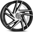 thumbnail image 2 of 24x9 Azara AZA-529 Gloss Black & Machined Wheel 6x135/6x5.5 (25mm), 2 of 2