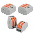 thumbnail image 4 of Push Wire Wiring Connector,100Pcs Push Wire Wiring Mini Fast Wire Connectors Conductor Terminal Block Striking Appearance, 4 of 14