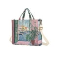thumbnail image 7 of FORMRS Womens Corduroy Tote Bag Crossbody Shoulder Handbag with Pocket, Green Window Sea, 7 of 7