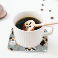 thumbnail image 5 of Yiaed Funny Beagle Active Dog Print Leather Coasters for Drinks - Cup Coasters Coffee Table Kitchen Table Bar, Home & Office Gifts Handmade Drink Coasters-Square, 5 of 6