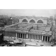 thumbnail image 1 of View of the since demolished Pennsylvania Railroad Station as seen from Gimbels-Fine art canvas print (20" x 30"), 1 of 1