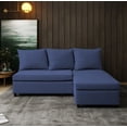 thumbnail image 2 of Sala Esquinera Modular El Bazar Store Tromso Azul Marino 160x130 cm Lado Izquierdo ó Drecho Tela Lino nacional, 2 of 6