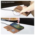 thumbnail image 6 of Allytechgroup for Samsung Galaxy A16 5G Case with Cards Holder, RFID Blocking PU Leather Wallet Case Support Wireless Charging Shockproof Full Body Protective for Samsung Galaxy A16 5G, Brown, 6 of 10