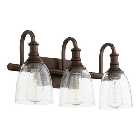 

Quorum Lighting 5011-3-186 Richmond 30 Wall Vanity Light Oiled Bronze - Lighting for Bathroom & Home - 3 Bulb Wall Light