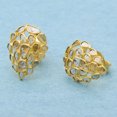 thumbnail image 3 of 2.05 CTW Natural Diamond Polki Pear Studs 925 Sterling Silver Gold Plated Mother's Day Gift Women Earrings, 3 of 5