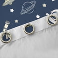 thumbnail image 4 of Homewish Kawaii Astronaut Black Out Curtains for Preppy Kids Children,Universe Galaxy Planet Curtains Pack of 2 (42x63 Each),Cartoon Rocket Bedroom Curtains,Super Cozy Room Decor, 4 of 6