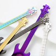 thumbnail image 3 of Guitar Spoon Set, Colorful 18/10 304 Food Safe Stainless Steel Tea Dinner Table Mixing Spoon Kit, Dessert Coffee Sugar Spoon for Ice-cream, Milkshake, Coffee and More, 4.7 Inches, Set of 7, 3 of 9