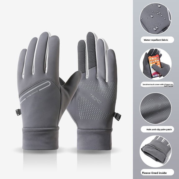Water-Resistant Touchscreen Gloves for Men & Women, New Lightweight Sports Winter Gloves, Non-Slip & Warm for Running, Cycling, and Hiking