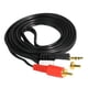 thumbnail image 2 of Enchufes de 1m / 3.3ft 3.5mm a 2 Enchufes RCA Cable de sonido, 2 of 5