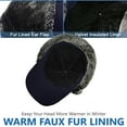 thumbnail image 3 of ASTRAEA Winter Trapper Hat, Windproof Warm Fur Snow Hat with Ear Flaps & Mask for Men Women Skiing Hunting Fishing, Blue, 3 of 8