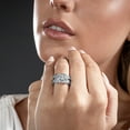 thumbnail image 5 of Metal Masters 2Ct Radiant Cut Cubic Zirconia Cz Sterling Silver Womens Engagement Ring Set, 5 of 9