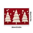 thumbnail image 6 of Tyidzon Christmas Doormat Holiday Door Mat Winter Christmas Tree Indoor/Outdoor Welcome Mat Floor Doormat for Home Decorations Christmas Rug Entryway Front Porch Decor, Red, 15.7X23.6 Inch, 6 of 8
