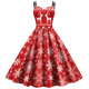 thumbnail image 3 of Vestido informal sin mangas con estampado sangriento de Halloween para mujer, vestido sexy para fiesta, trabajo, estilo gótico, con cuello redondo, 3 of 5