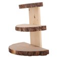 thumbnail image 6 of Hemoton Rustic Wooden Cake Stand Tiered Dessert Display Stand Multi Tiered Wood Cupcake Stand Rustic Wood Cake Stand For Weddings And Parties, 6 of 8