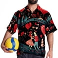 thumbnail image 4 of Valentine's Day Love Men's Short Sleeve Poplin Shirt - Casual Printed Button Down Short Summer Beach Shirts Unisex940, 4 of 6