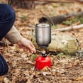 thumbnail image 3 of Juego de taza y tenedor plegable de titanio para acampar TOMSHOO, ligero y resistente al agua, 3 of 8