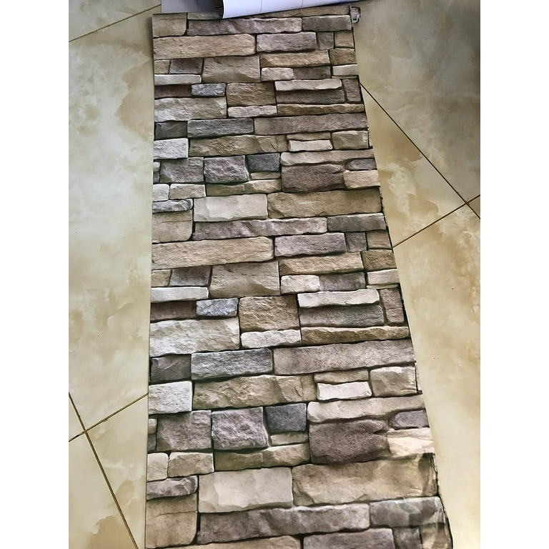 9/27pcs Stone Texture Back Splash Kitchen Adhesive Tile, Brick Bathroom  Decor Wallpaper Pe Foam Peel Stick Decals ,Vintage Self Adhesive Sticker 4x1