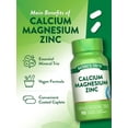 thumbnail image 5 of Calcium Magnesium Zinc Supplement | 90 Caplets | For Men and Women | by Nature's Truth, 5 of 7
