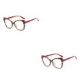 thumbnail image 1 of Sonducket Gafas de ojo de gato, gafas ligeras con estampado de leopardo, gafas antiluz azul, gafas de montura grande, gafas Street Snap, pierna pierna roja 2Conjunto, 1 of 6