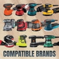 thumbnail image 4 of Discos de lijado POWERTEC 100PK, 5 pulgadas, 8 orificios, gancho y bucle, 4 of 9