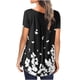thumbnail image 5 of Puntoco - Camiseta de manga corta para mujer, cuello redondo, estampado floral, tops, blusa, regalo para mujer Puntoco Puntoco-3573, 5 of 5