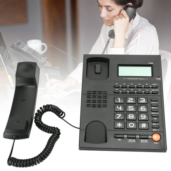 Teléfono Fijo Doméstico De Negocios, Teléfono Con Cable, Escritorio, Teléfono Con Cable Para Oficina En Casa, Hotel, Restaurante