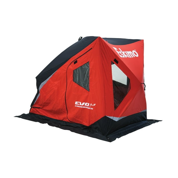 Eskimo EVO 1it Insulated Flip Sled Shelter with PopUp Sides, 1 Person
