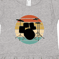 thumbnail image 4 of Inktastic Drum Set Retro Drummer Sunset Girls Toddler Dress, 4 of 5