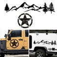 thumbnail image 2 of CARTTOU Car Sticker Star Tree Mountain Car Decal Universal No Fading No Degumming Auto PVC Stickers, 2 of 7