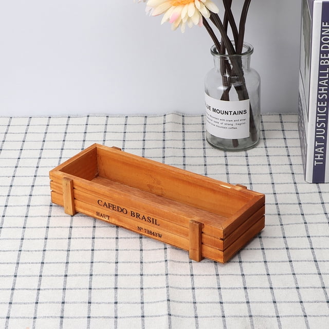 Maceta, jardinera de madera Caja Material de madera Plantas poco profundas Hotel Hogar para balcón Jardín Oficina LYUMO Flores
