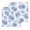 Blue, variant on Blue Watercolor Floral Kitchen Dish Towels for Drying Dishes Set of 2, Spring Flower Abstract Art Waffle Weave Microfiber Hand Tea Bathroom Towels Quick Dry & Absorbent Towel 12x12