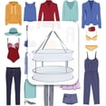 thumbnail image 5 of Jinsinto Foldable Clothes Drying Rack Hanging Clothes Dryer Tiers Foldable Mesh Net Drying Rack Folding Drying Rack Hanging Clothes Basket for Sweater, Delicate and Swimsuit, 5 of 5