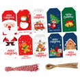 thumbnail image 2 of Etiquetas navideñas, etiquetas de regalo, etiquetas de regalo de papel para decoración colgante de árboles, etiquetas colgantes, etiquetas de papel de 100 piezas BLESIY etiquetas colgantes, 2 of 8