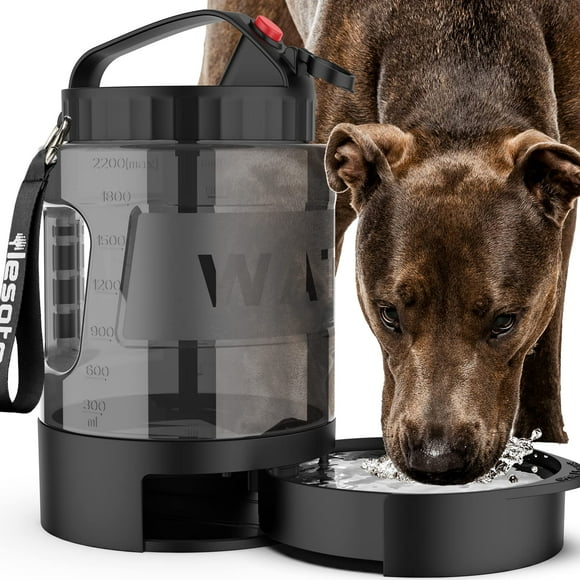 Dog Water Bowl Dispenser,Travel Dog Bowls for Camping Dog Park Hunting, 77OZ Dog Water Dispenser with Pull-Out Travel Water Bowls for Dogs,Dog Travel Water Bow