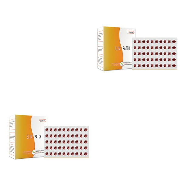 Qarigey Pegatina adelgazante para el ombligo, pérdida de peso, brazo, pierna, cintura, hombro, parches portátiles para quemar grasa, 50 piezas/caja 2piezas