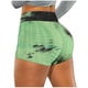 thumbnail image 1 of Gibobby Yoga pants cortos mujer Pantalones de yoga Mujer Running Biker Arrugado Tie-dye Shorts Fitness Stretch Pockets Pantalones de yoga(Verde,M), 1 of 4
