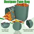 thumbnail image 4 of HOMEYA [2 Pack] 72 Gallon Garden Leaf Waste Bags Reusable Heavy Duty Yard Lawn Dustpan for Lawn Debris, Grass Clippings, 4 of 9