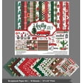 thumbnail image 3 of Inkdotpot Red Green Christmas Theme Collection Double,Sided Scrapbook Paper Kit Cardstock 12"x12" Card Making Paper Pack Of With Sticker Sheet - 16 Pages - Red & Green, 3 of 4