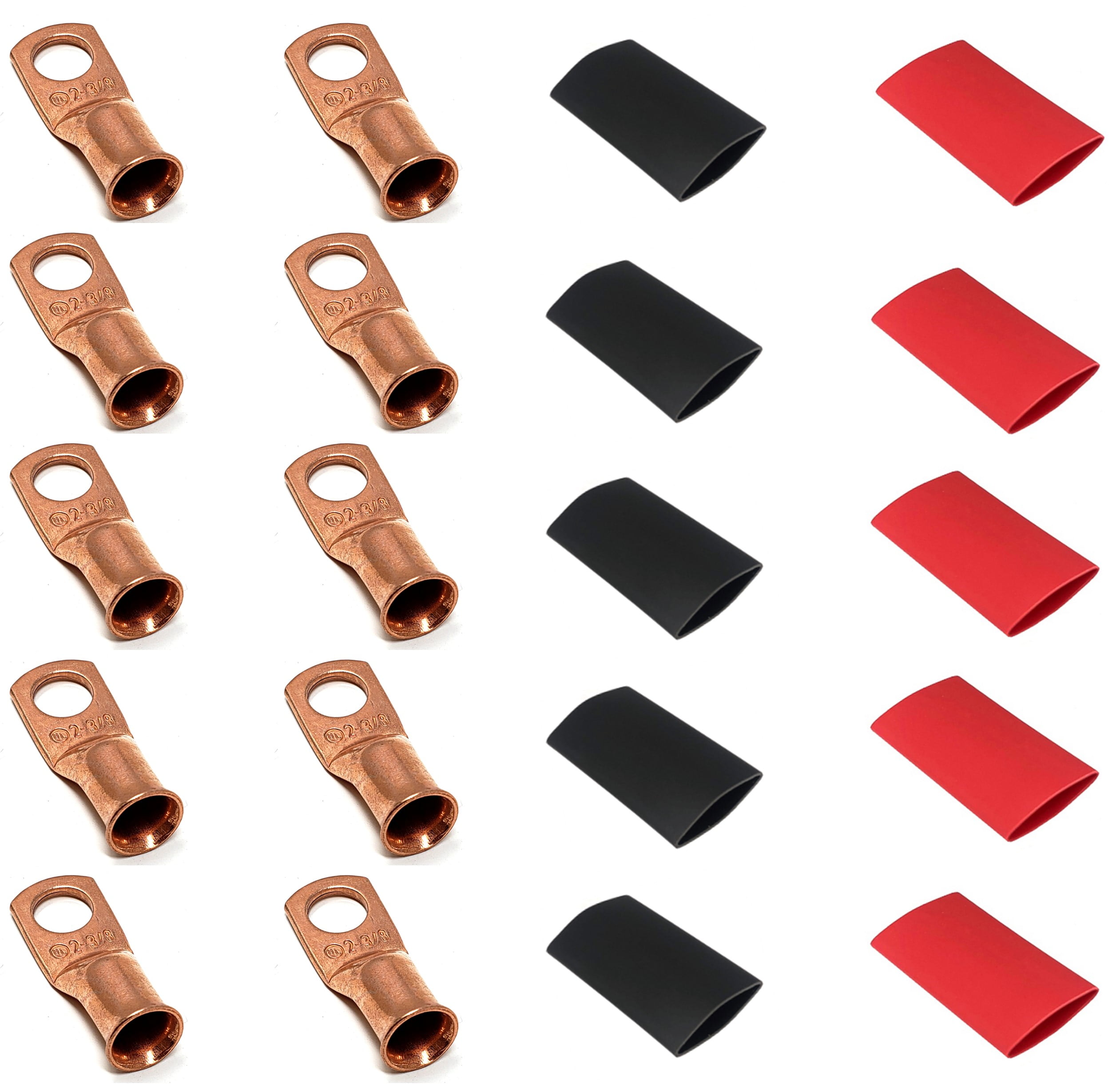 2-gauge-3-8-in-pure-copper-cable-lugs-with-heat-shrink-10-pack