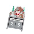 thumbnail image 4 of Calendario de números de Navidad Calendario de adviento Día Mes Fecha Visualización Diseño vintage Gris, 4 of 9