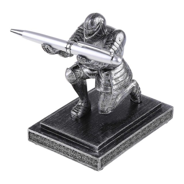 Resin Pen Display Rack Knight Pen Holder Stand for Display Fountain Pen Dip Pen