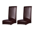 thumbnail image 1 of 2 uds., Funda protectora elástica, funda pa asiento de material cuero, decoración pa asiento de comedor Colco Cubierta de silla elástica extraíble, 1 of 8